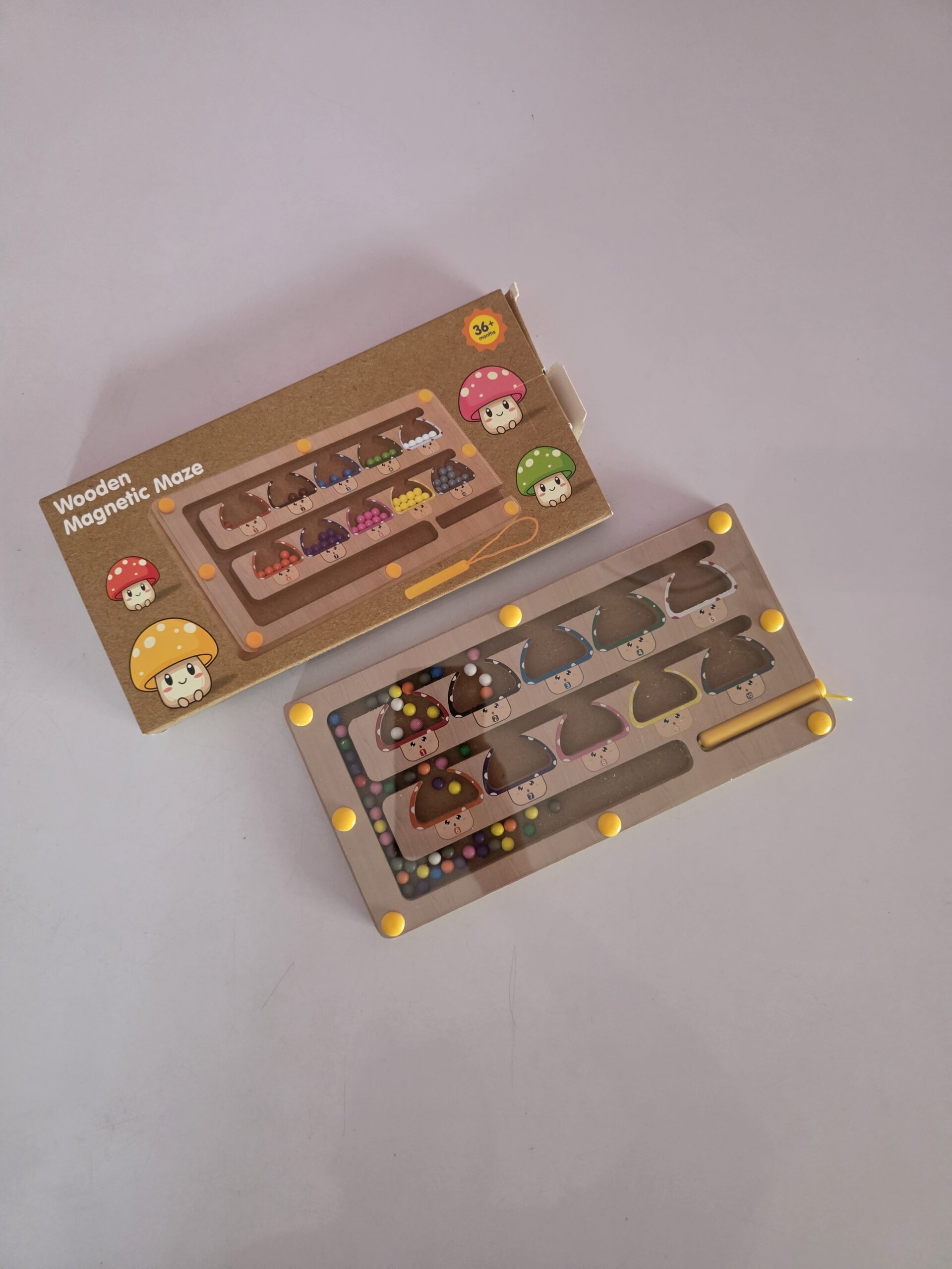 Wooden Magnetic Maze - Color Sorting and Counting - Image 10