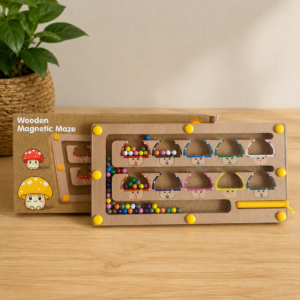 Wooden Magnetic Maze - Color Sorting and Counting