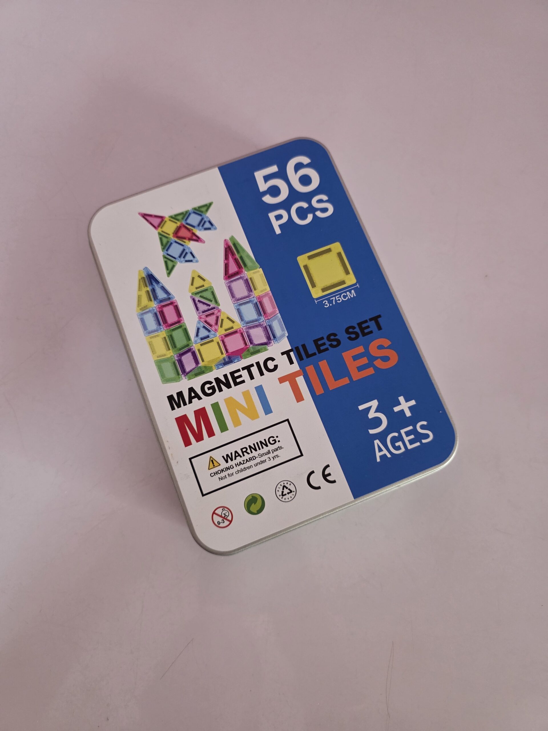 Magnetic Tiles in Box - 56 Pieces - Image 2