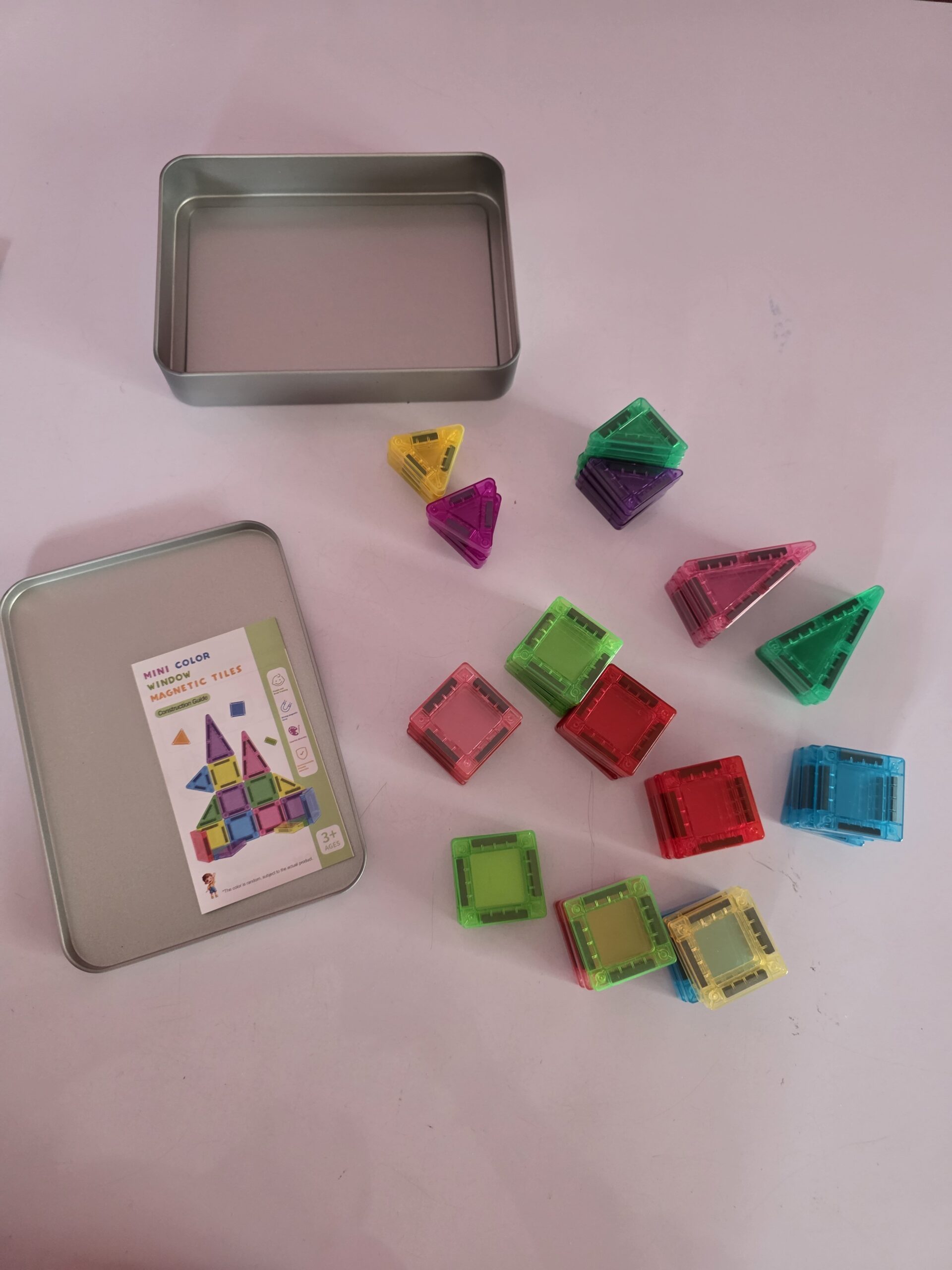 Magnetic Tiles in Box - 56 Pieces - Image 3