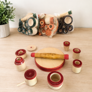 Traditional Wooden Mini Kitchen Set For Kids