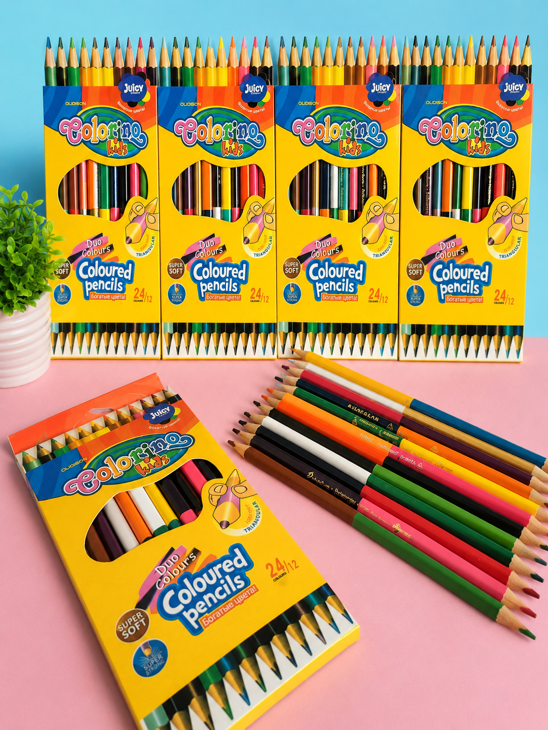 Double Sided Color Pencil (12 pencil in a pack) - Image 2