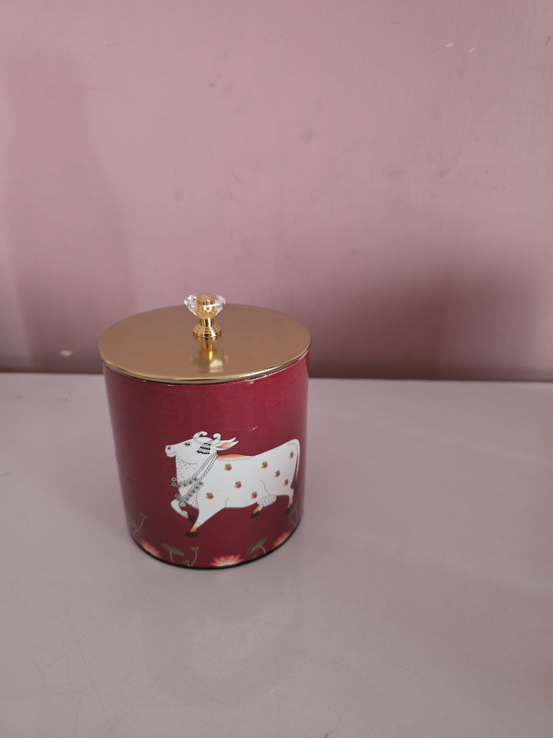 Pichwai Metal Storage Canister(4×4 inches) - Image 6