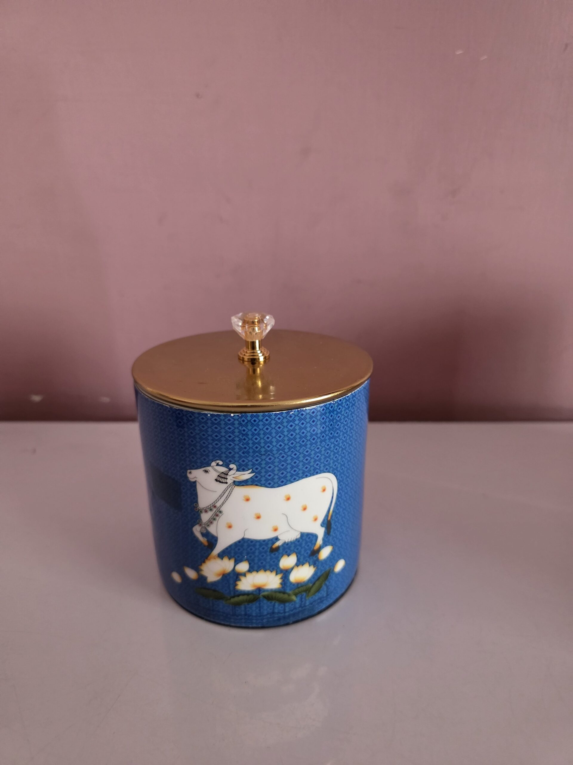 Pichwai Metal Storage Canister(4×4 inches) - Image 9