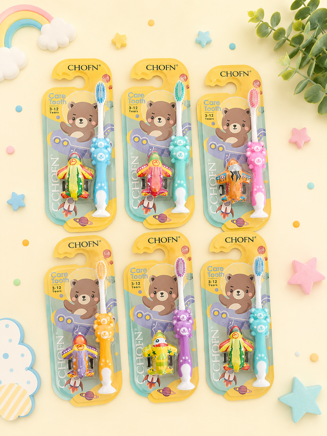 Kids Toothbrush With Toy (1 pc)