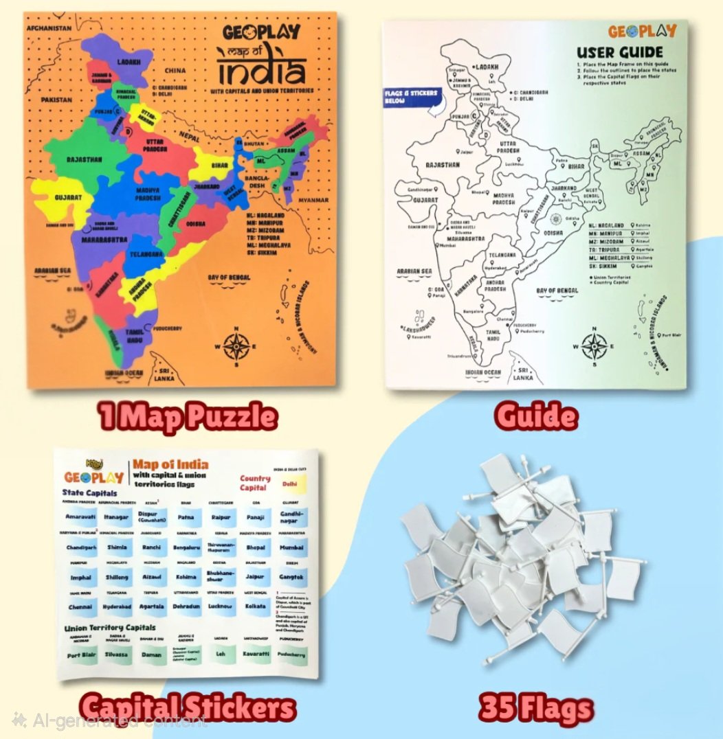 Geoplay - Map of India - Image 5