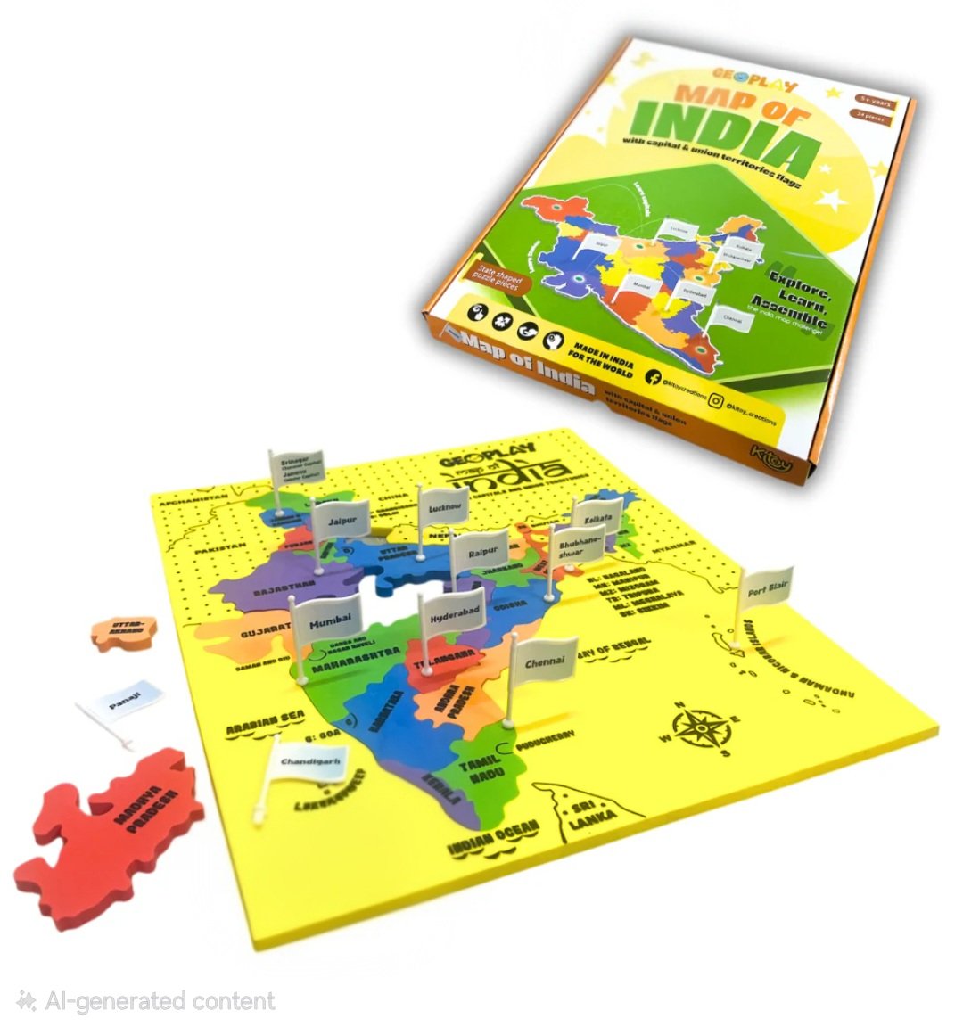 Geoplay - Map of India - Image 2