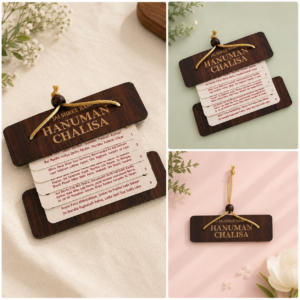 Hanuman Chalisa - Wooden Cover Flip Book