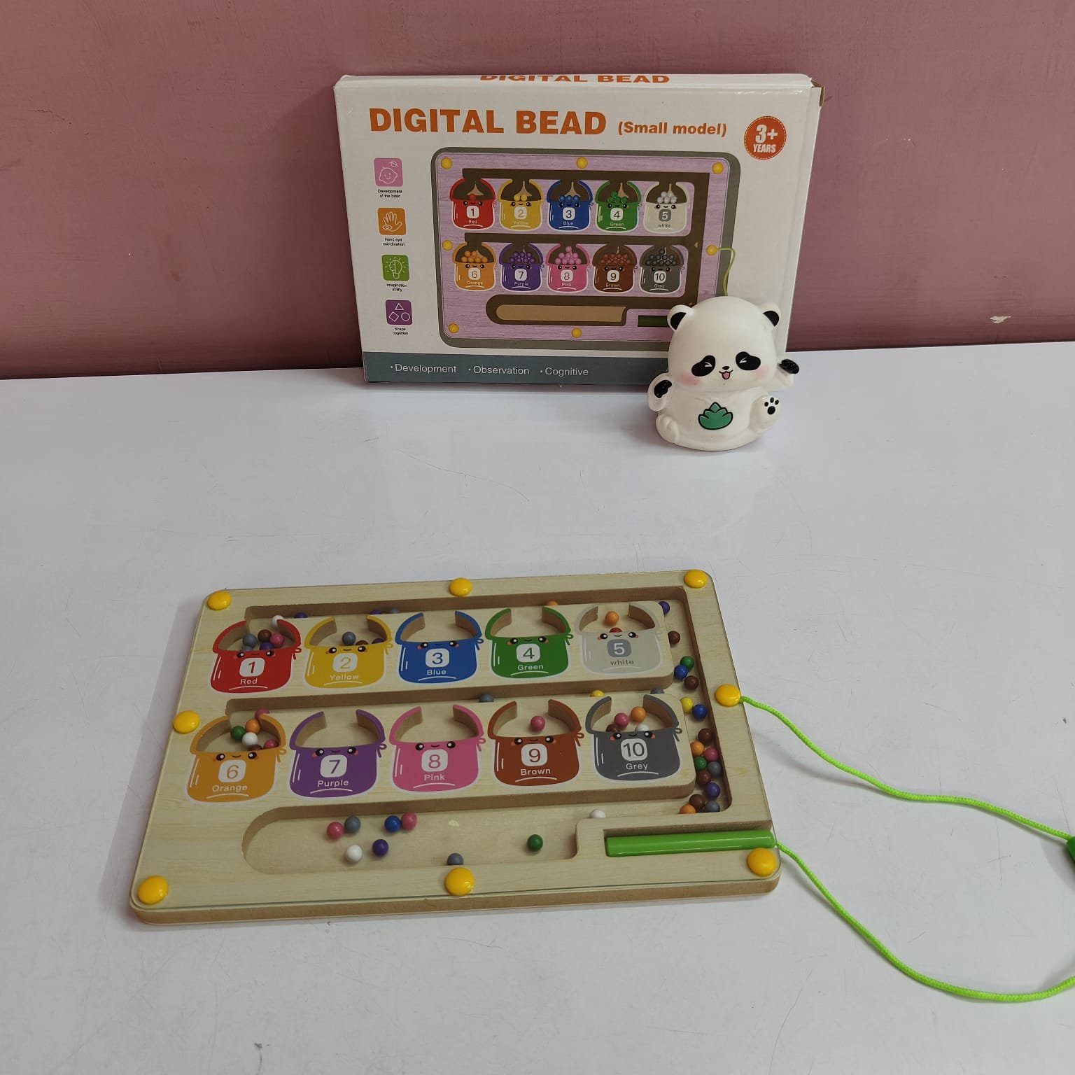 Wooden Magnetic Bead Counting & Sorting Board - Image 4