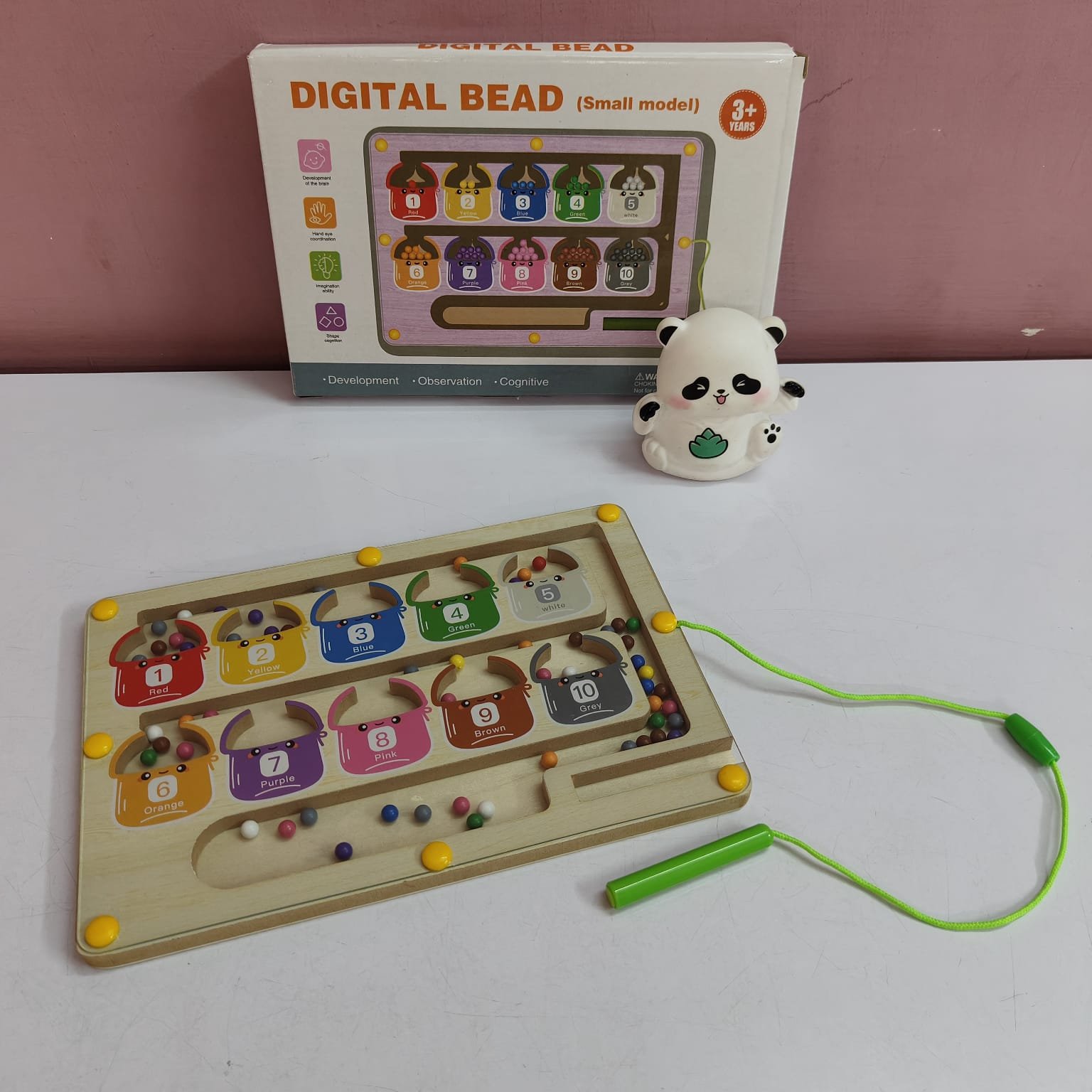 Wooden Magnetic Bead Counting & Sorting Board - Image 5