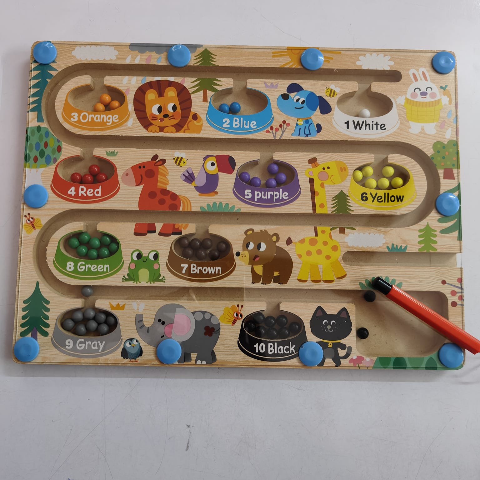 Animal Magnetic Counting and Color Sorting maze - Image 7