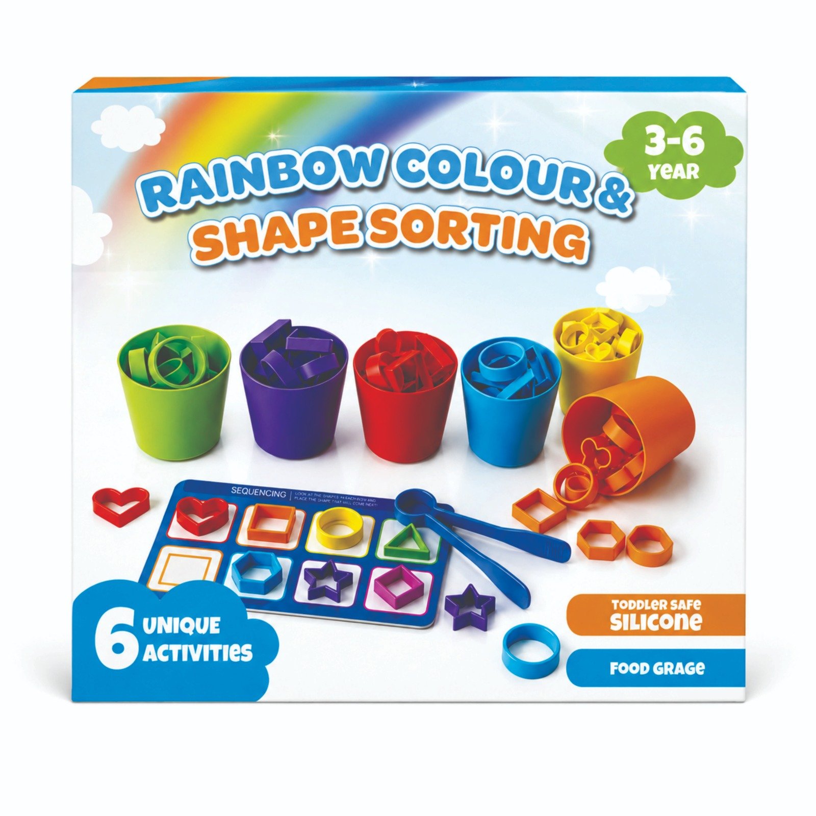 Rainbow Color & Shape Sorting - Image 3