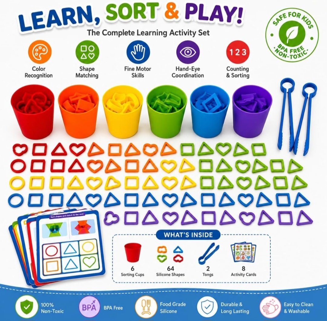 Rainbow Color & Shape Sorting