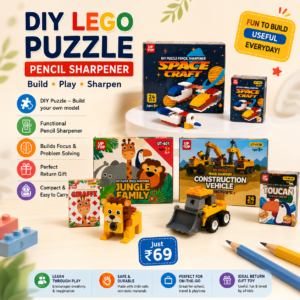 DIY Lego puzzle pencil sharpener