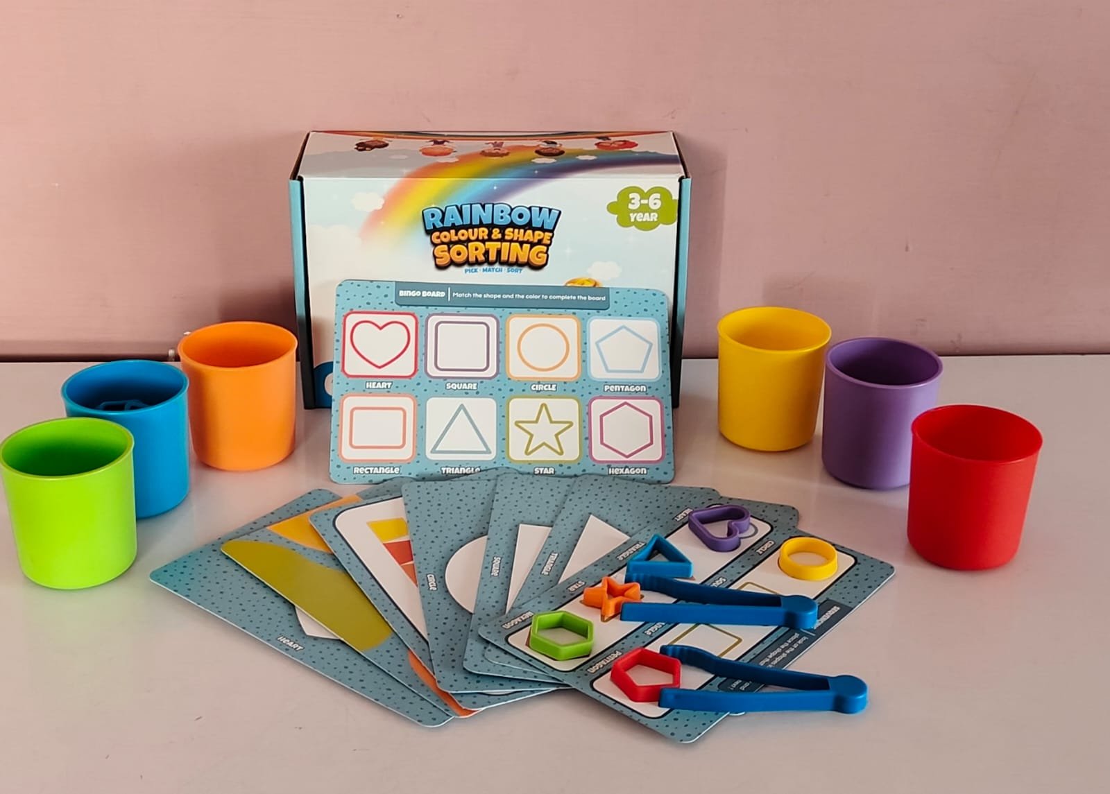 Rainbow Color & Shape Sorting - Image 7