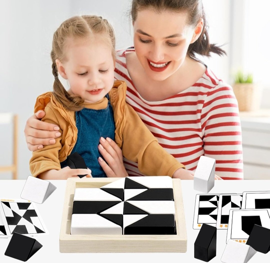 Black and White Hidden Geometric Puzzle - Image 9