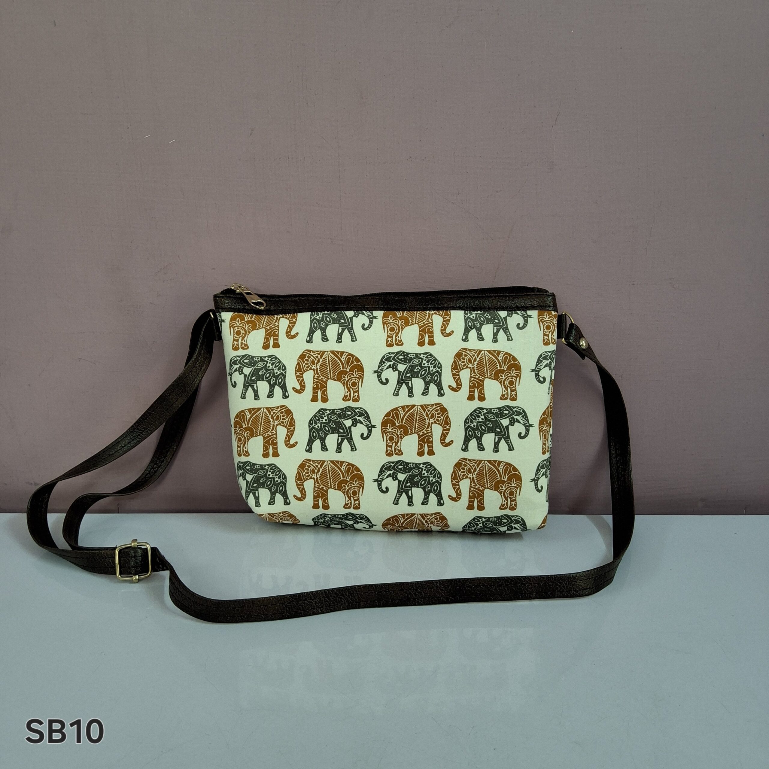 Ikkat or Kalamkari Print Handbag - Image 3