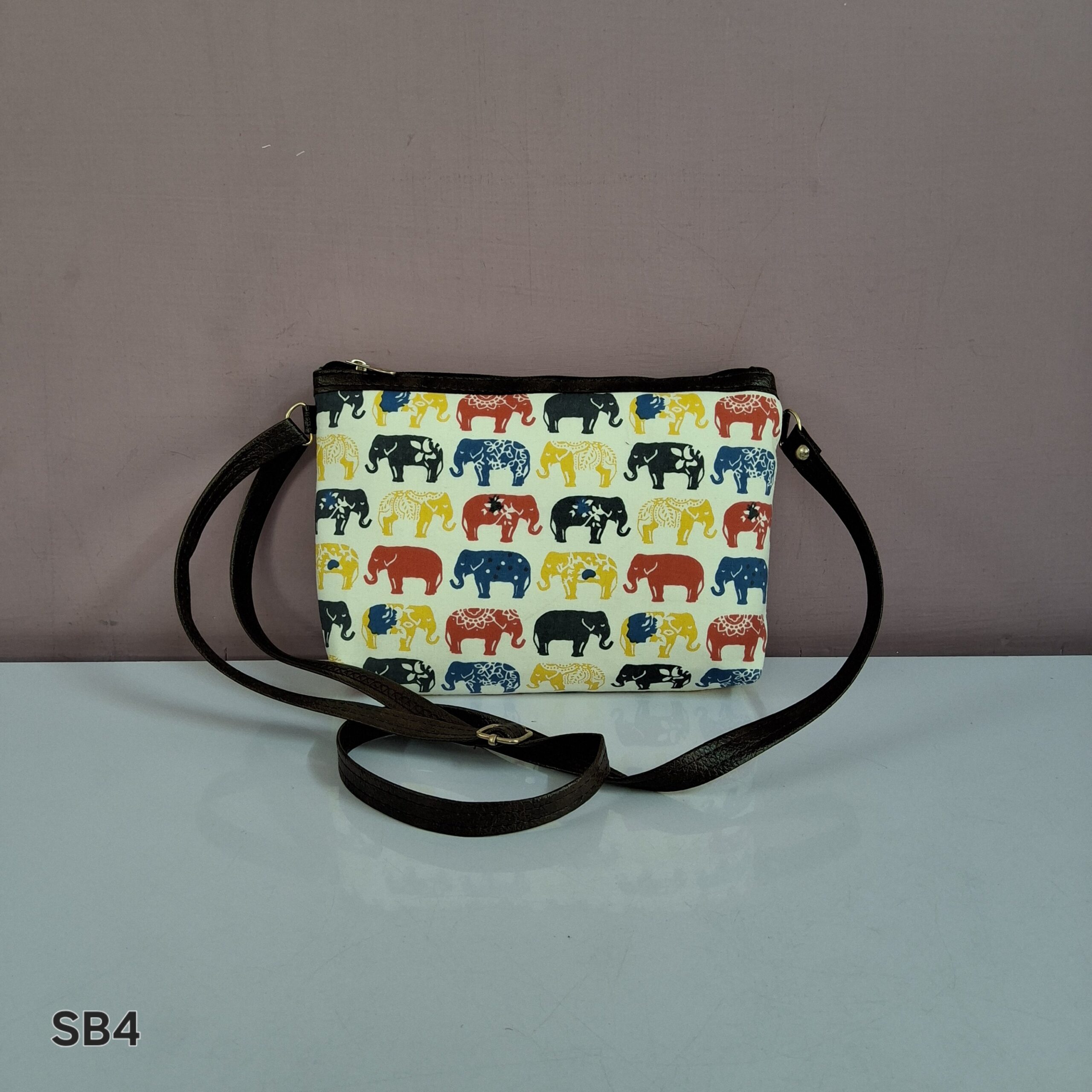 Ikkat or Kalamkari Print Handbag - Image 5