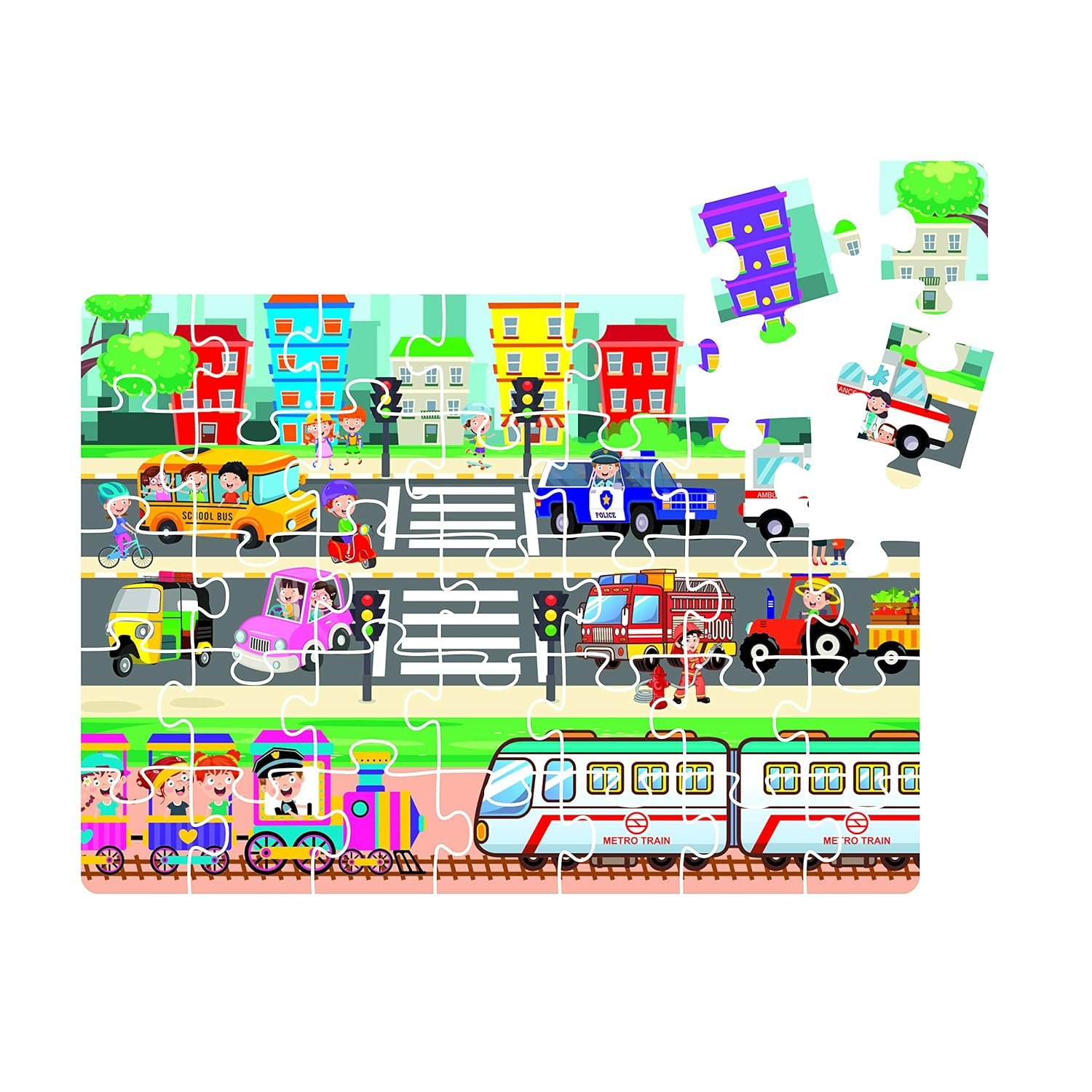 4-in-1 Educational Jigsaw Puzzle Set - Image 8