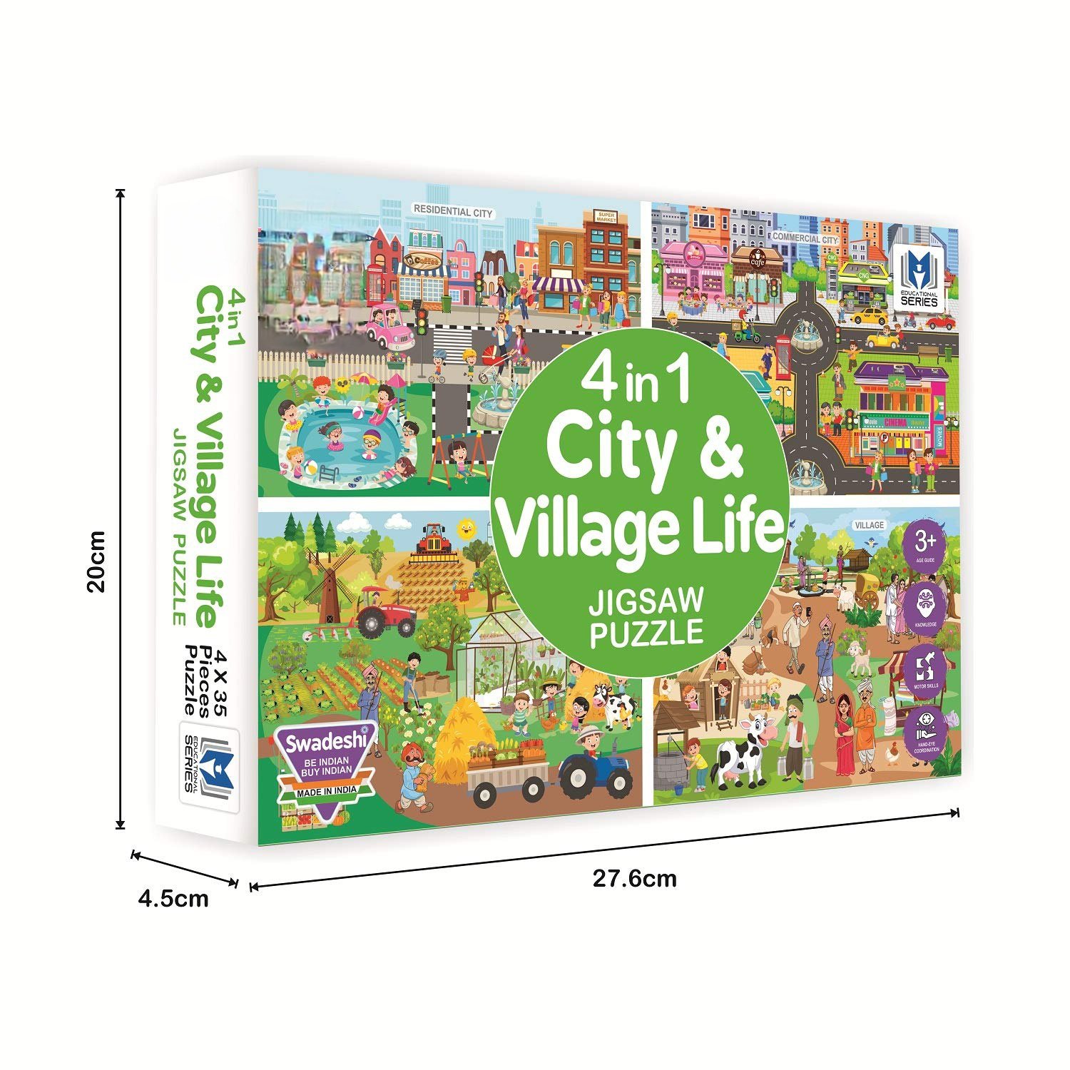 4-in-1 Educational Jigsaw Puzzle Set - Image 5