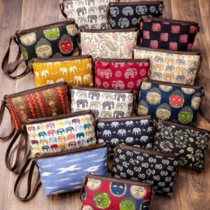 Ikkat or Kalamkari Print Handbag