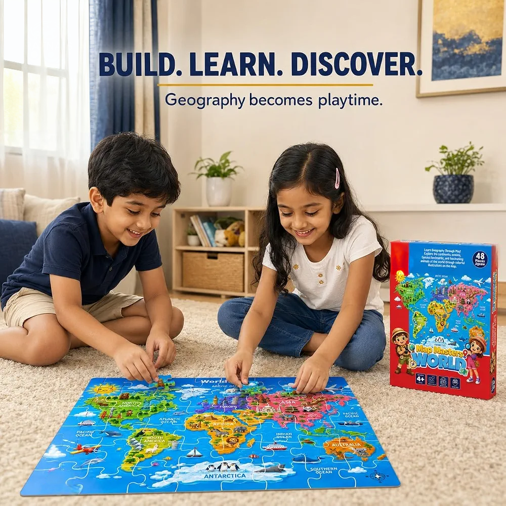 Map Masters World Map 48-Piece Jigsaw Puzzle - Image 6