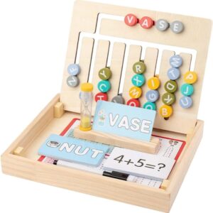 2 in 1 Spelling and Math Maze Game
