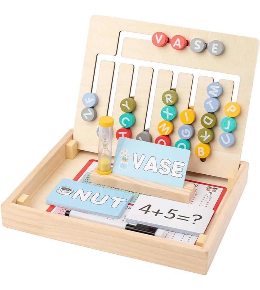 2 in 1 Spelling and Math Maze Game