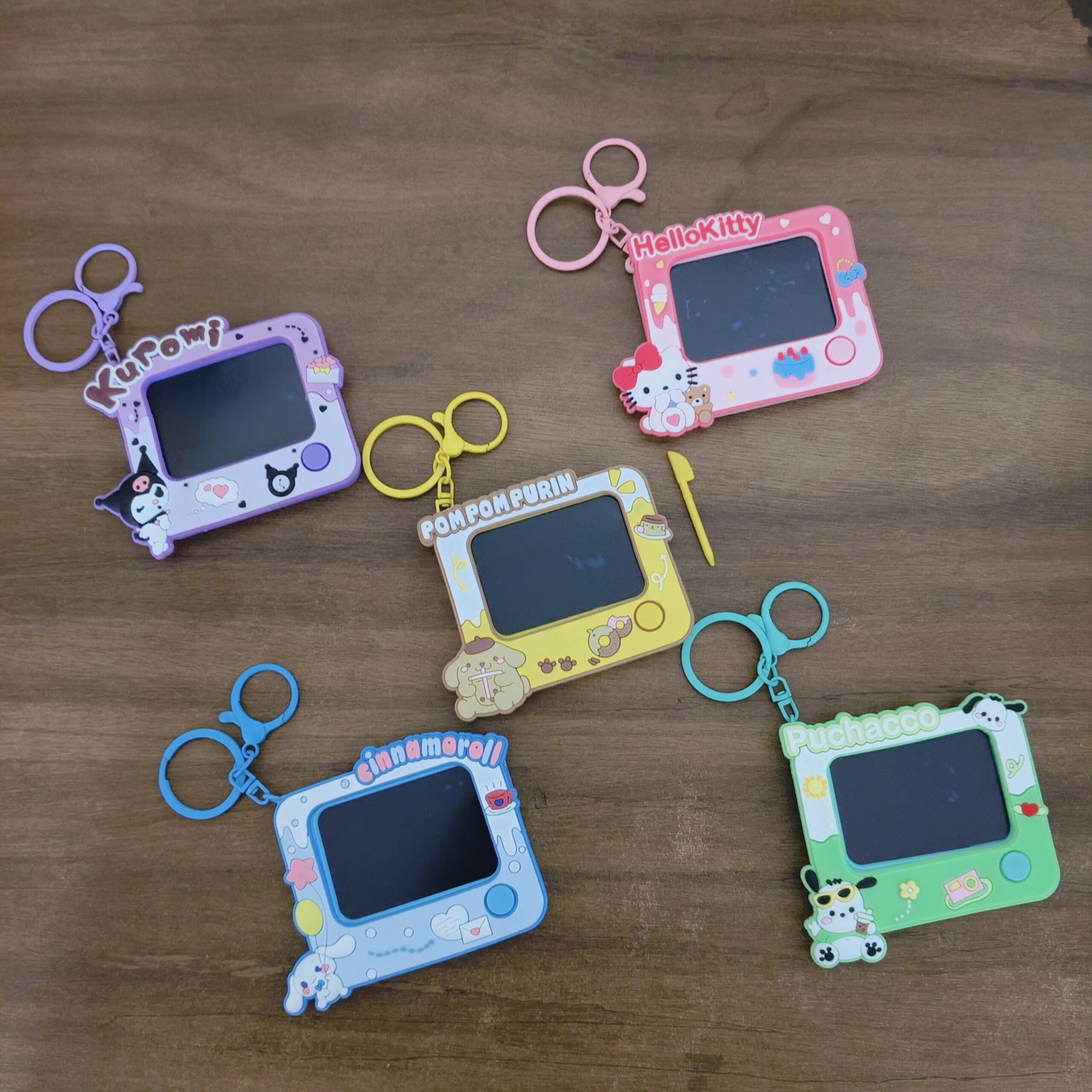 Cute Cartoon LCD Writing Tablet Keychain - Image 7